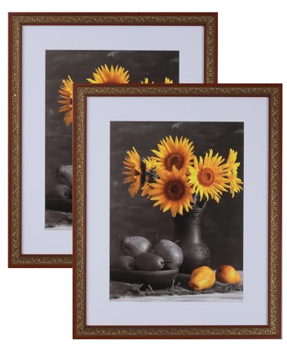Picture Frames Set of 2. 1-1/4" Polystyrene Renaissance Ornate Red & Gold 4x7 Wholesaleartsframes-com 3447 Series Made in USA