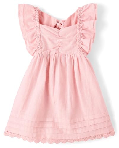 Gymboree Girls and Toddler Linen Summer Dresses Pink Sea Salt 2 Years