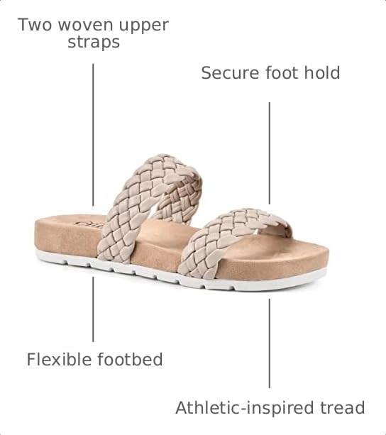 Image of Cliffs by White Mountain Women's Truly Cushioned Slide Sandal | Casual Sandals