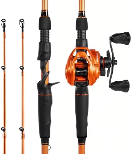 KastKing Lethal Blaze Twin-tip Fishing Rod and Reel Combo, Spinni...