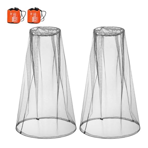 eBoot 2 Stück Kopfnetz Gesicht Mesh Kopf Abdeckung für Outdoor Liebhaber zum Schutz von Fliegengitter Mosquito Mücke und Anderen Flies (Grau)