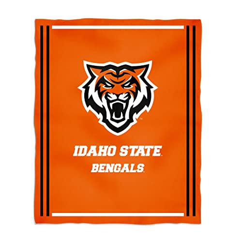 Minky Blanket Super Soft 100% Polyester Luxury Blanket Idaho State University Bengals ISU Orange Plush Soft Minky Blanket 36" x 48"Mascot