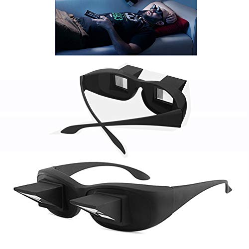 Black Refractive Glasses 90°refractive Vision Glasses Myopia Presbyopia Prism Suitable for Lazy Readers to Lie Down, Watch TV and Read Books