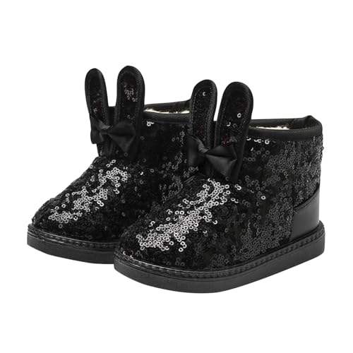 IWIHMIV Girls' Winter Ankle Booties Platform Short Boots for Girls Casual Non Slip Soft Sole Warm Winter Boots2