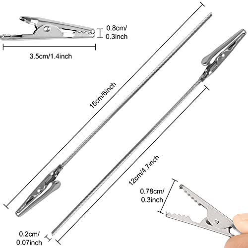 40 Pcs Metal Wire Alligator Clips, Long-Tailed Alligator Clamp Photo Clip Holder, Alligator Clips For Crafts, Diy Card, Photo, Memo, Clip Holder (6Inch/150Mm) #TOP1
