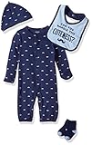 Carter's Baby Boys' 4 Piece Sets, Mustache, 3 Months