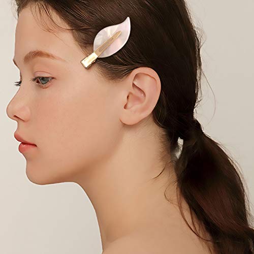 Set 4 Pinzas Planas con Resina para Cabello Mujer miniatura 3