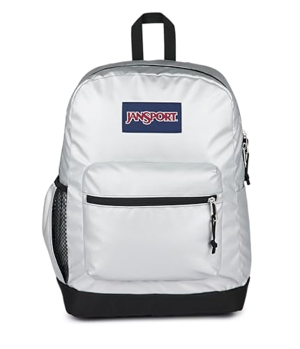 JanSport Cross Town Plus Remix Backpack - Padded Back Panel, Laptop Sleeve, and Front Pocket Organizer - Shine