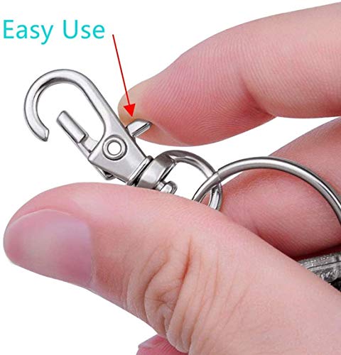 Image of DIY Crafts Pack of 100 Pcs, Color & Size Mix, Key Chain Metal Split Ring for Dog Tag, Keys (Pack of 100 Pcs, Color & Size Mix)