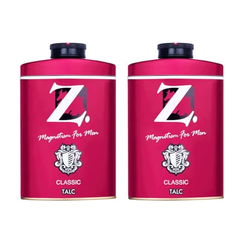 Image of Z Magnetism Classic Deodorizing Talcum Powder for Men | Signature Woody & Musky Fragrance | Fights Body Odor & Ensures Long Lasting Freshness | Suitable for All Skin Types - 100g (Pack of 2)