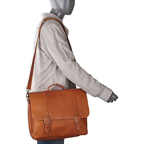 Image of Le Donne Leather Classic Laptop Brief (Black)