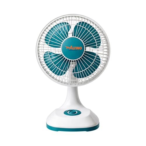Image of Altino Premuim Powerful Oscillation Table Fan for Home & Office| High Air Delivery| Anti-Dust Decorative Star Rated Table Fan | 3 Speeds | Easy to Clean, 1 Yr Warranty (Green, 12 Inch)