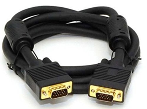 VGA to VGA Cable with Ferrite Cores 15 Feet (4.5 Meters) HD15 Male to Male SVGA Monitor Cable 15ft (4.5M)