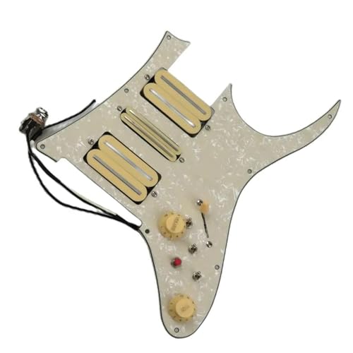 エレキギターピックアップ HSH 配線済みピックガードピックアップ絶妙な耐久性のあるギター部品 ギターピックガードピックアップ交換部品