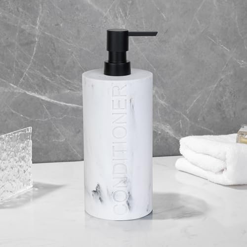 Conditioner Dispenser – Luxurious Refillable Pump Bottle with Embossed Text, Durable Construction for Bathroom and Kitchen 7
