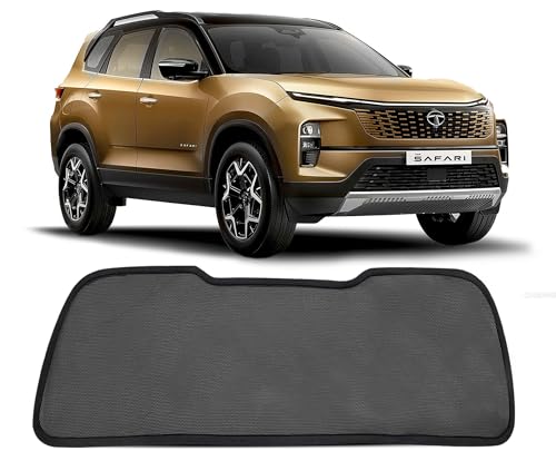 Image of Autofact Dicky Curtain for Tata Safari 2022-2025| Custom Fit Rear Windshield Sunshade | UV & Heat Protection | Foldable Mesh | Privacy & Cooling Car Accessory