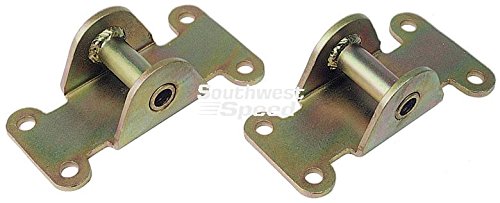 New Southwest Speed Chevy Solid Motor Mount Pad Kit, Replaces Oem # 332648 & Moroso # 62630, Camaro, Firebird, Chevelle, Malibu, Monte Carlo, El Camino, Nova, Impala, Caprice #TOP12
