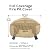 Classic Accessories Terrazzo Water-Resistant 30 Inch Round Fire Pit Cover, Patio Furniture Covers