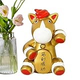 Spardose für Kinder, Geldvase für Bargeld, Glücksfigur, Spardose mit süßen Tieren, zur...