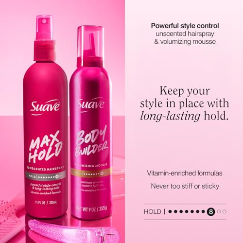 Suave Hair Styling Bundle – Max Hold Hairspray y Volumizing Mousse miniatura 3