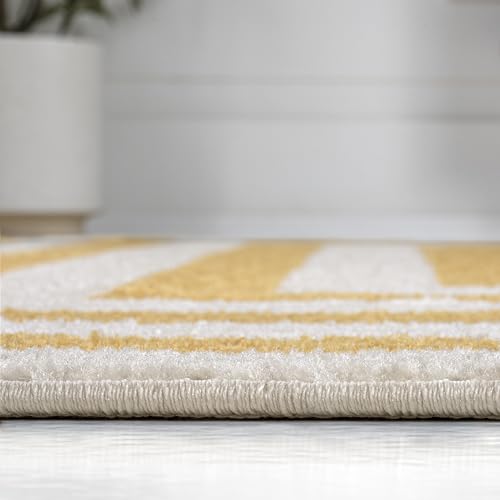 Tapete decorativo JONATHAN Y 7'9" x 10' amarillo/ivory miniatura 6