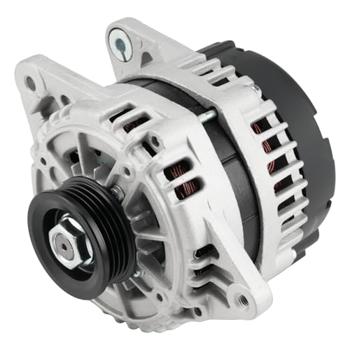 Image of PHILTOP Alternator Compatible With 2006-2009 Accent, Rio, Rio5, Tucson | 2005-2010 Sportage, 2004-2007 Tiburon, Spectra 2 prong connector; 90 Amp; Valeo Unit 11011N 12V CW 4-Groove Pulley