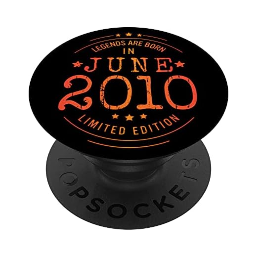 Cumpleaños Junio 2010 Edición Limitada Regalo Legend June PopSockets PopGrip Intercambiable