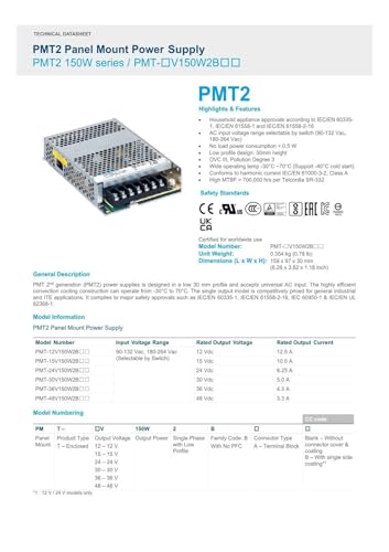 Alimentation à découpage 30V 5A 150W bloc de tension continue régulée PMT