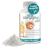 Ida Plus - Küken Booster - optimale Küken Aufzucht - essenzielle Hühner Vitamine (Vitamin A, D, E, C & B) - mit Probiotika & Oregano für gesunde Verdauung & Darmflora - optimales Küken Wachstum - 180g