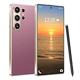 Huness 26 Ultra Unlocked Cell Phone,Built in Pen,16+1TB Unlocked Phone, Android 15 Battery 7000mAh 6.99" HD Screen Smartphone, 5G/Face ID/Fingerprint Lock/Dual SIM/GPS (Rose Gold, 16+1TB)