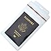 Passport Holders - 2 Pack - Heavy Duty Water and Tear Resistant Resealable Sleeves & Premium Breakaway Lanyard - 4X6 Insert for Vaccination Cards, Cruise, Travel, and Beach Vacation Documents (Black)