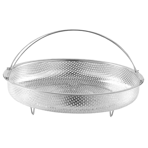 JECOMPRIS Cesta de Cocina Vapor Inoxidable de Multifuncional Verduras y Arroz de Gran Capacidad Uso Familiar