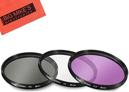 49mm Multi-Coated 3 Piece Filter Kit (UV-CPL-FLD) for Canon EF 50mm f/1.8 STM Lens
