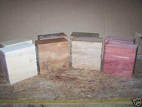 Lumber Wood for Woodworking - Construction - Landscaping Four Variety Bowl Blanks Sycamore, Walnut, ELM, Coffee Tree 6 X 6 X 3"