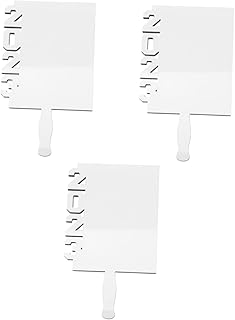 Garneck 3 Pçs Moldura De Fã Almofada De Escrita Para Mesa Artigos Para Casa Decoração De Mesa Presentes De Formatura Moldura Em Branco Grad DIY Presente Sublimação Moldura De Formatura