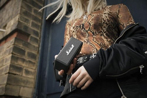 Image of (Refurbished) Marshall Emberton Portable Bluetooth Speaker - Black