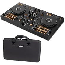 Pioneer DDJ-FLX4 DJ Controller Carry Case Bundle with Headliner HL12017 Pro-Fit EVA Case Smart Fader, rekordbox and Serato, USB Bus Power