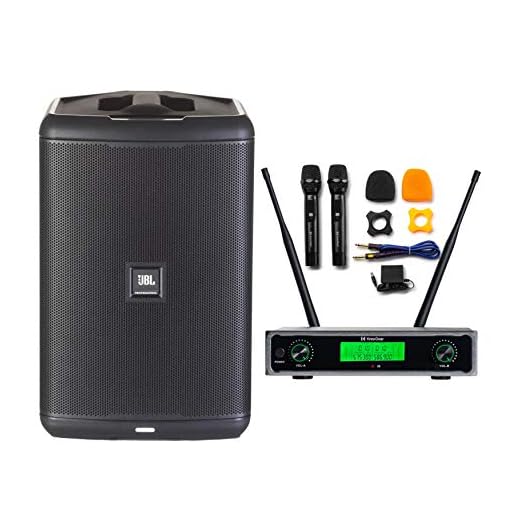 JBL Professional EON ONE Compact All-In-One Battery-Powered PA System w/ Bluetooth Bundle w/ Knox Wireless Mic System (2 Items)