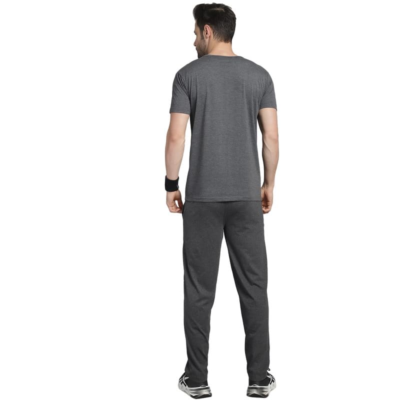 Image of VIMAL JONNEY White Cotton Printed CO-ORD Set Tracksuit for Men-T PRT 23 WHT D10 WHT. 02-P