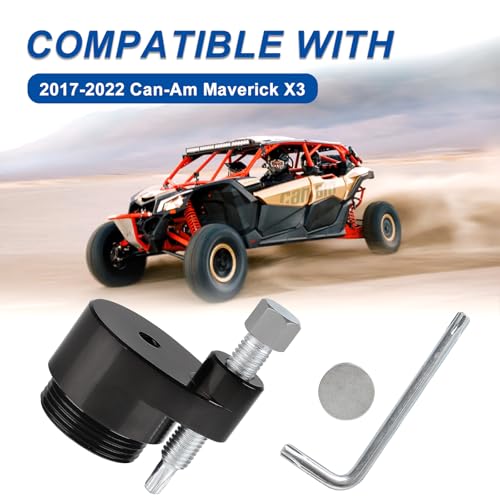 Image of 708200720 X3 Belt Removing Tool for Can-Am Defender HD10 Pro Maverick 2006-2021 Fits for Can-Am Maverick X3 MAX Trail 1000R 2017-2020#708200720 529000088 (Black)