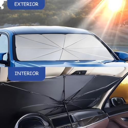 Protetor Solar Para-Brisa de Carro Retrátil com Isolamento Térmico UV Portátil Dobrável e Resistente