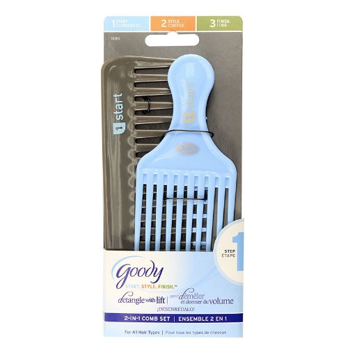 Goody Detangle with Lift 2-in-1 Comb Set