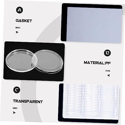 Set de cajas para almacenar monedas transparentes miniatura 7