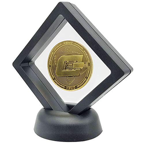 GARASANI Dashcoin Set with Display Item Case and Box, Home Room Office Decoration Collector's Set (Dash Gold)