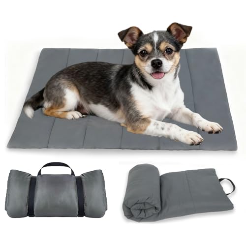 YuLiMirich Hundedecke für Unterwegs Wasserdicht, rutschfeste Hundematte, Hundematte Komfort und Weiches Wasserdichtes Hundebett, Hundekissen für Reise Camping Outdoor
