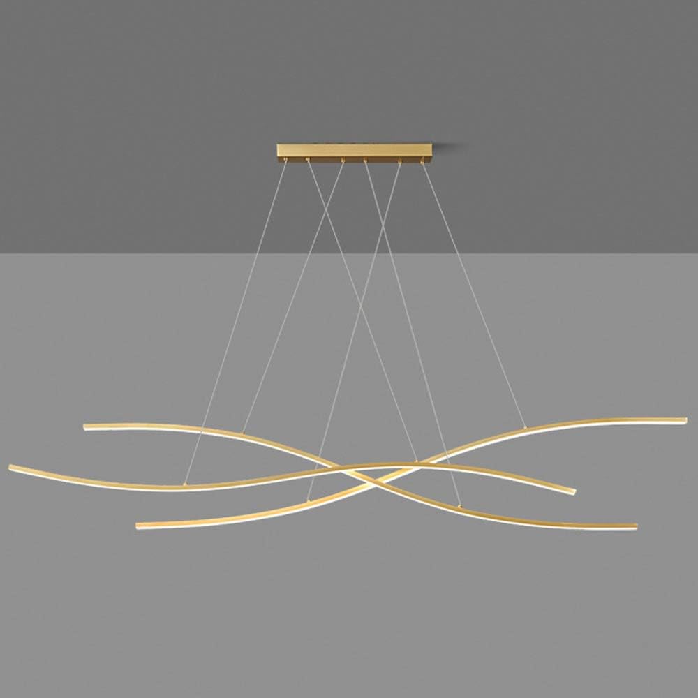 Plafonnier LED variable, luminaire linéaire cuivre et lustre salon chic