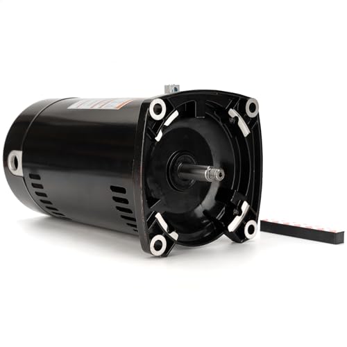 Gelessy Square Flange Pool Motor USQ1072 Compatible with Hayward, 3/4 HP 13.4/6.7 Amps, 1.3 Service Factor, 48Y Frame, Capacitor Start, ODP Enclosure, black by Gelessy - Used condition - Image 3