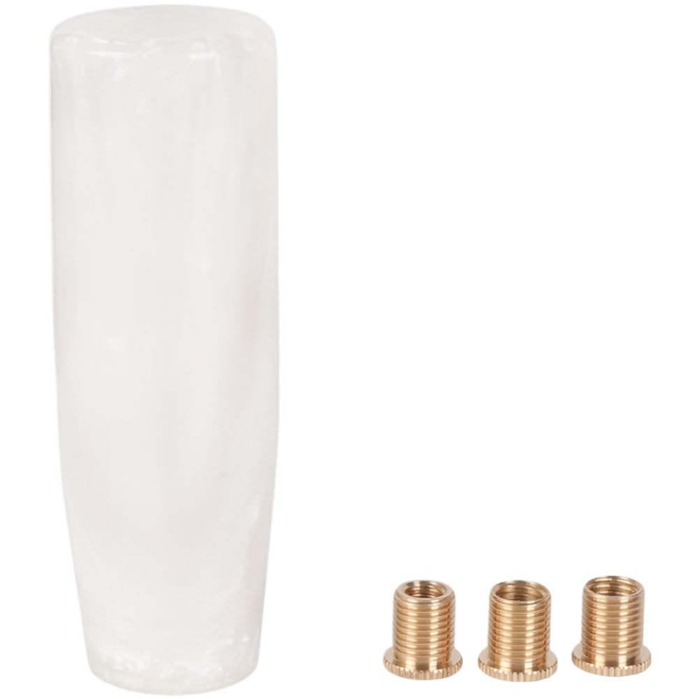 JHShhpMEC Resin Gear Shift Knob Adapter for Manual Transmission with 12cm Extension Compatible with Automotive Vehicles(Color Name: White)