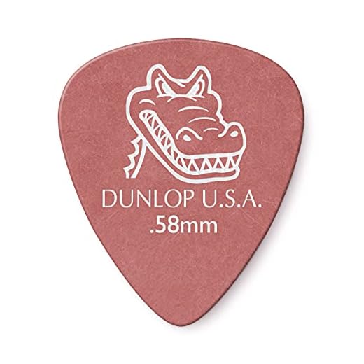 Dunlop 417P.58 Gator Grip, Red, .58mm, 12/Player's Pack, .58mm | Red, 12 Pack