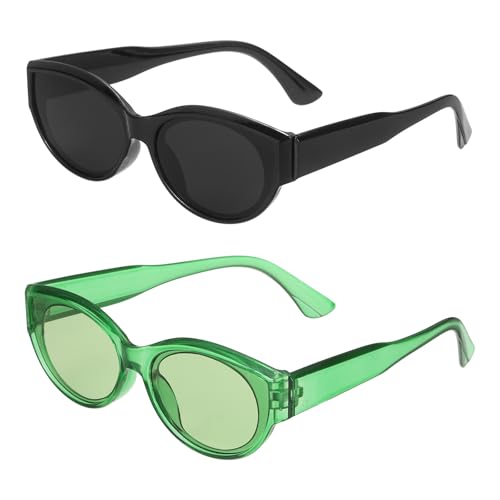 sourcing map 2pcs Square Polarized Sunglasses Trendy Retro R